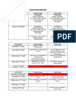 Easter Revision 2023