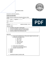 Lesson Plan Proforma