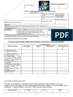 Evaluación de Lenguaje 1o Básico - Proyecto Mes del Libro