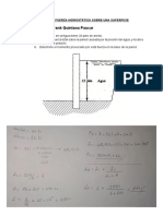 ESTUDIANTE: Frank Quintana Paucar: Ejercicios - Fuerza Hidrostática Sobre Una Superficie