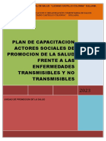 Plan de Capacitacion Actores Sociales Promsa 2023 - Ee - SS