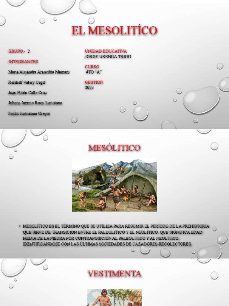 EL MESoLIT CO PDF Edad De Piedra Arqueolog a