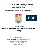 B.SC Electronics - Digital Principles and Applications (.PDF) - Course Syllabus & Material - All Units (Bharathiar University)