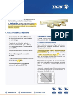 Ficha Técnica CPVC Tigre: - Función: - Aplicación