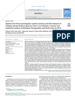 Applied Nutritional Investigation Spatial Variation and Determinants of