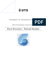 Engineering Computations Excel Exercises