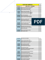 Lista de Limpieza: Fechas Apellidos Y Nombres