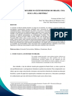 A Presença Da Mulher No Extensionismo Do Brasil: Uma Busca Pela História