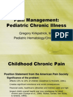Pain Management Pediatric Chronic Illness