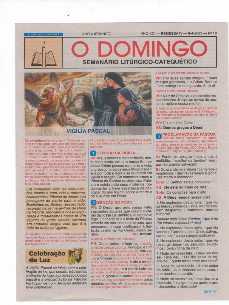 Folheto de o Domingo | PDF