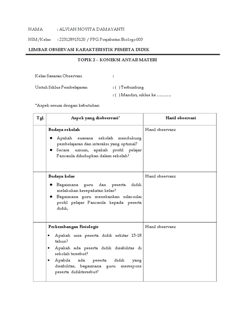 Topik 2 Koneksi Antar Materi Pdf