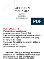 Mata Kuliah Pancasila