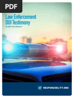 Law Enforcement DUI Testimony: Silver Tips Checklist