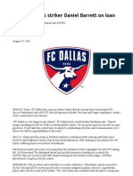 FC Dallas Media Release 29.8.11