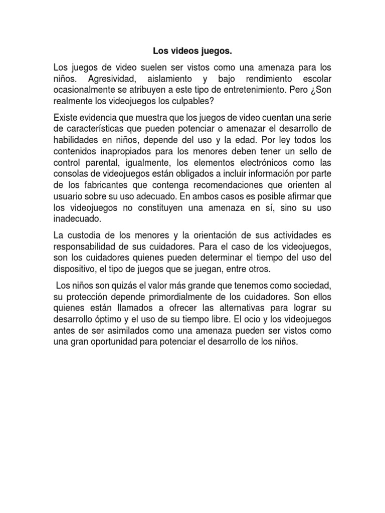 Los Videos Juegos PDF