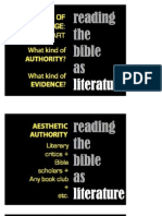 Bible as Lit and Ss