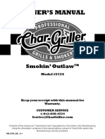 Char-Griller Smokin' Outlaw Model #3724 Owner's Manual