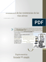 Evaluación de Las Resistencias de Las Vías Aéreas - CLASE RESPIRATORIO 31-03-23