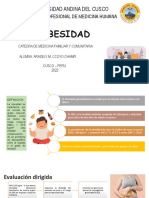 Obesidad: factores de riesgo, evaluación e intervención