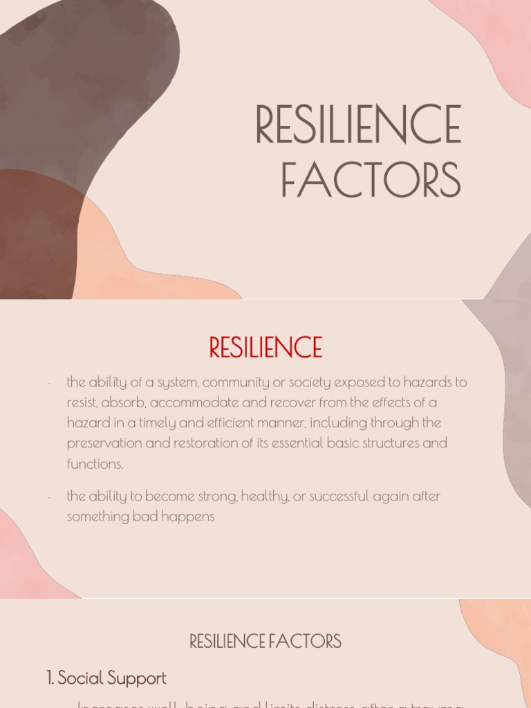 Resilience Factors Pdf