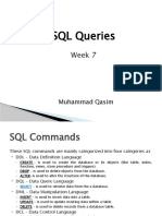 SQL Queries: Week 7