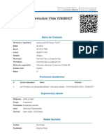 Curriculum Vitae V26680427: Datos de Contacto