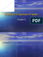 Chemical Properties of Water