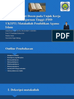 Pernyataan Diri Dosen Pada Unjuk Kerja Tridharma Perguruan Tinggi (PDD-UKTPT) Matakuliah Pendidikan Agama Islam