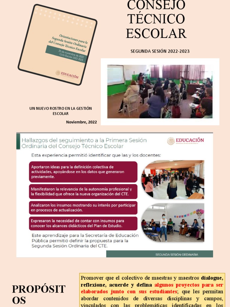 2a. SESIÓN CONSEJO TÉCNICO ESCOLAR 2022 | PDF | Aprendizaje | Plan de ...
