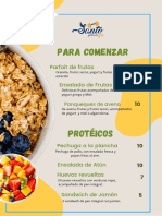 Para Comenzar: Parfait de Frutas Ensalada de Frutas