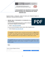 Alcances para El Procesamiento de Registro de Calificación Online e Informes de Progreso Del Aprendizaje Del Tercer Bimestre 2022