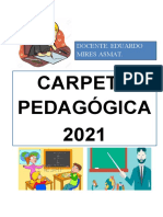 Carpeta Pedagógica 2021: Docente. Eduardo Mires Asmat