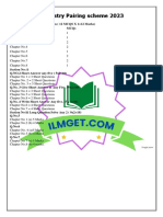 9th Class Chemistry Pairing Scheme 2023