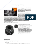 Costom Pulley Dengan CNC Turning