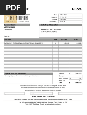 Sample Invoice