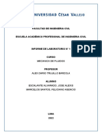 Flujo de fluidos y pérdida de carga distribuida