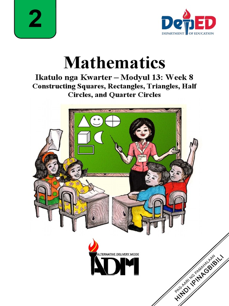 Mathematics: Ikatulo Nga Kwarter - Modyul 13: Week 8 | PDF