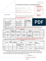 Surat Pernyataan Perubahan Elemen Data Kependudukan:: Wajib Diisi