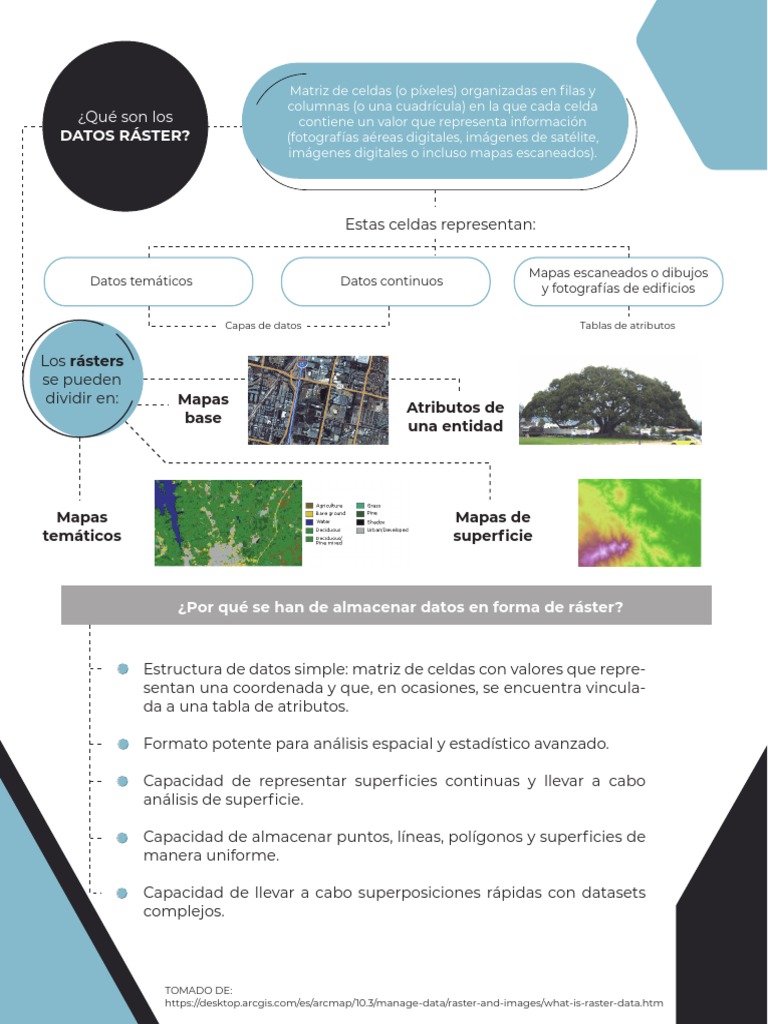 Qué son los datos ráster y su uso | PDF | Arc Gis | Informática
