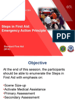 Steps in First Aid: Emergency Action Principle: Training Packages For Health Emergencies