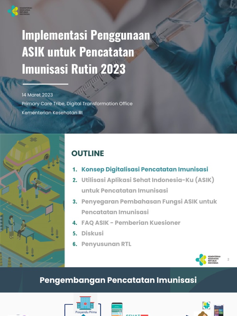 Pencatatan Imunisasi Rutin dengan ASIK | PDF