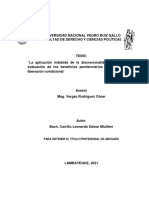 Tesis. Discrecionalidad o Derecho Penitenciario