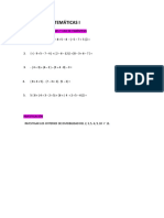 Matemáticas I: Jerarquía de Operaciones Y Uso de Paréntesis