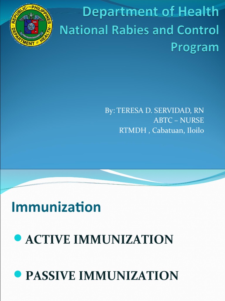 Rabies Immunization | PDF | Vaccines | Injection (Medicine)