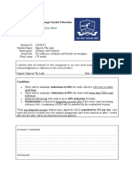 3B Writing Assignment Cover Sheet: Faculty of English Language Teacher Education Division II