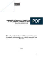 Lineamientos Generales para La Formulacion Reglamentos Internos PDF
