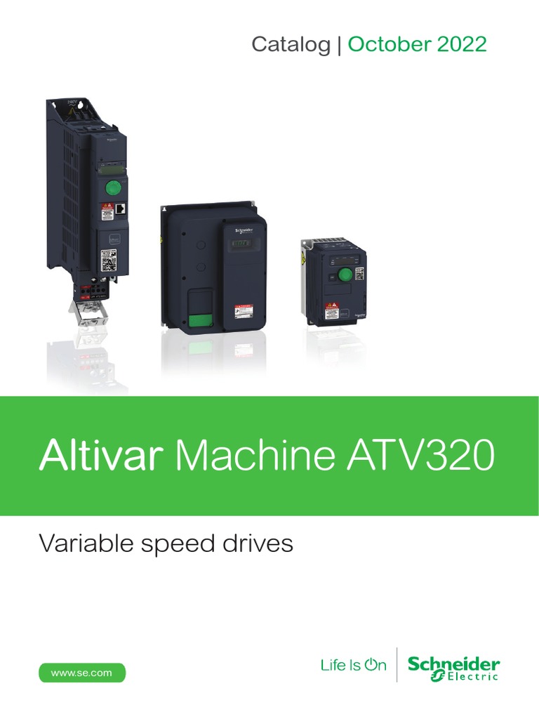 Variador Altivar Atv320 Catalogo | PDF | Electric Motor | Machines