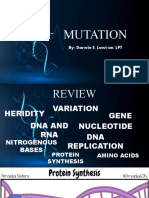 Mutation: By: Darwin E. Lawi-An, LPT