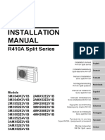Installation Manual: R410A Split Series