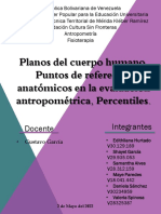 Planos Del Cuerpo Humano, Puntos de Referencia Anatómicos en La Evaluación Antropométrica, Percentiles